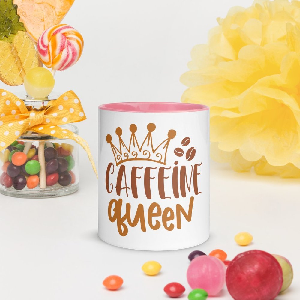 Coffee Mug - Caffeine Queen - Pink